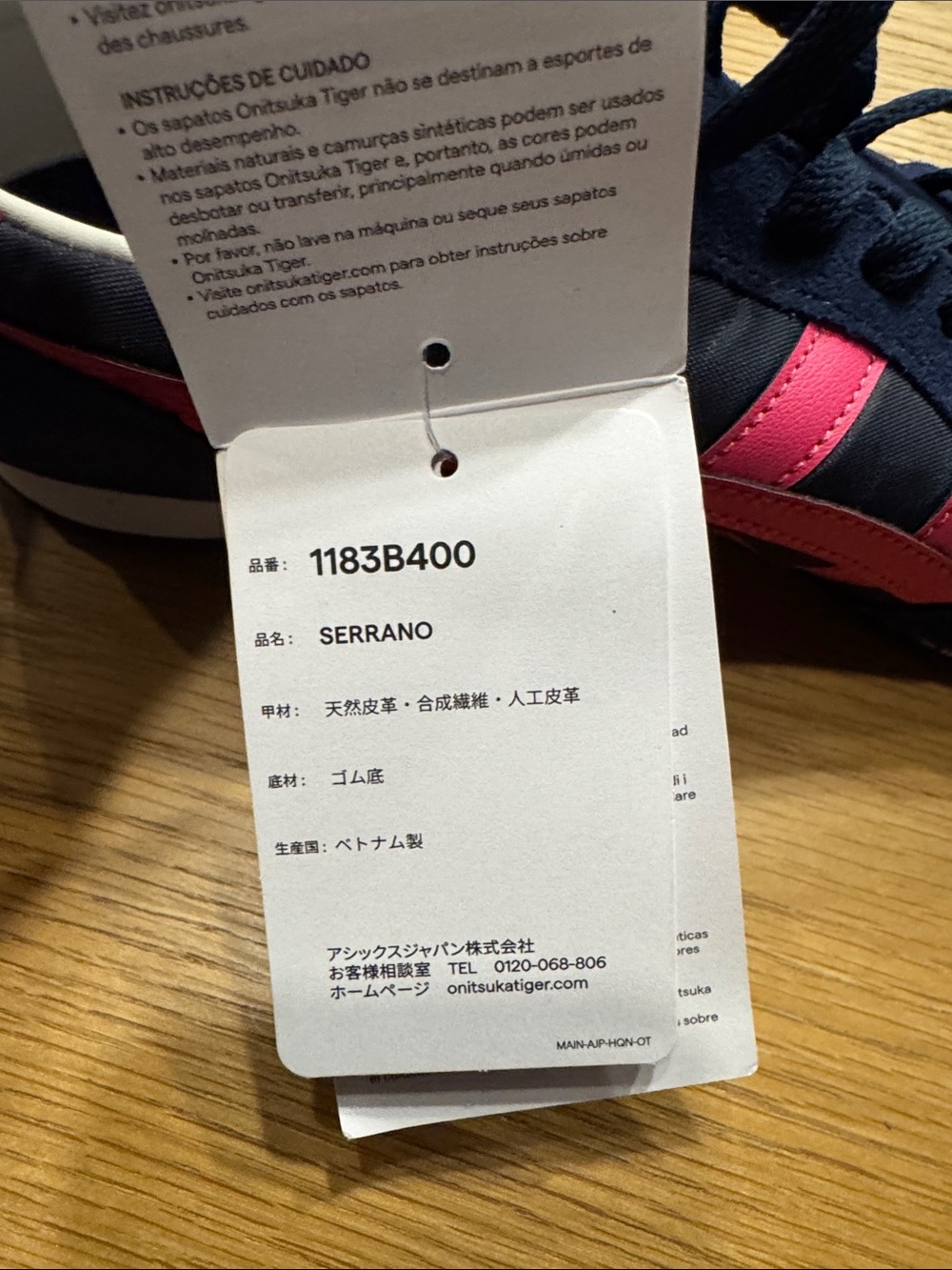 Onitsuka Tiger by Asics Navy and Pink Women's Sneakers - Picture 13 of 13